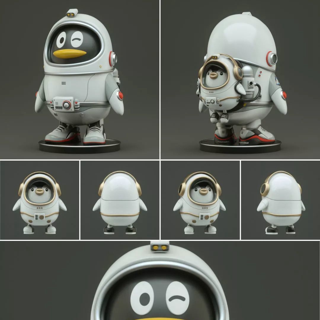 8米大型雕塑玻璃钢 卡通qq小企鹅 户外商场景观美陈造型玻璃钢