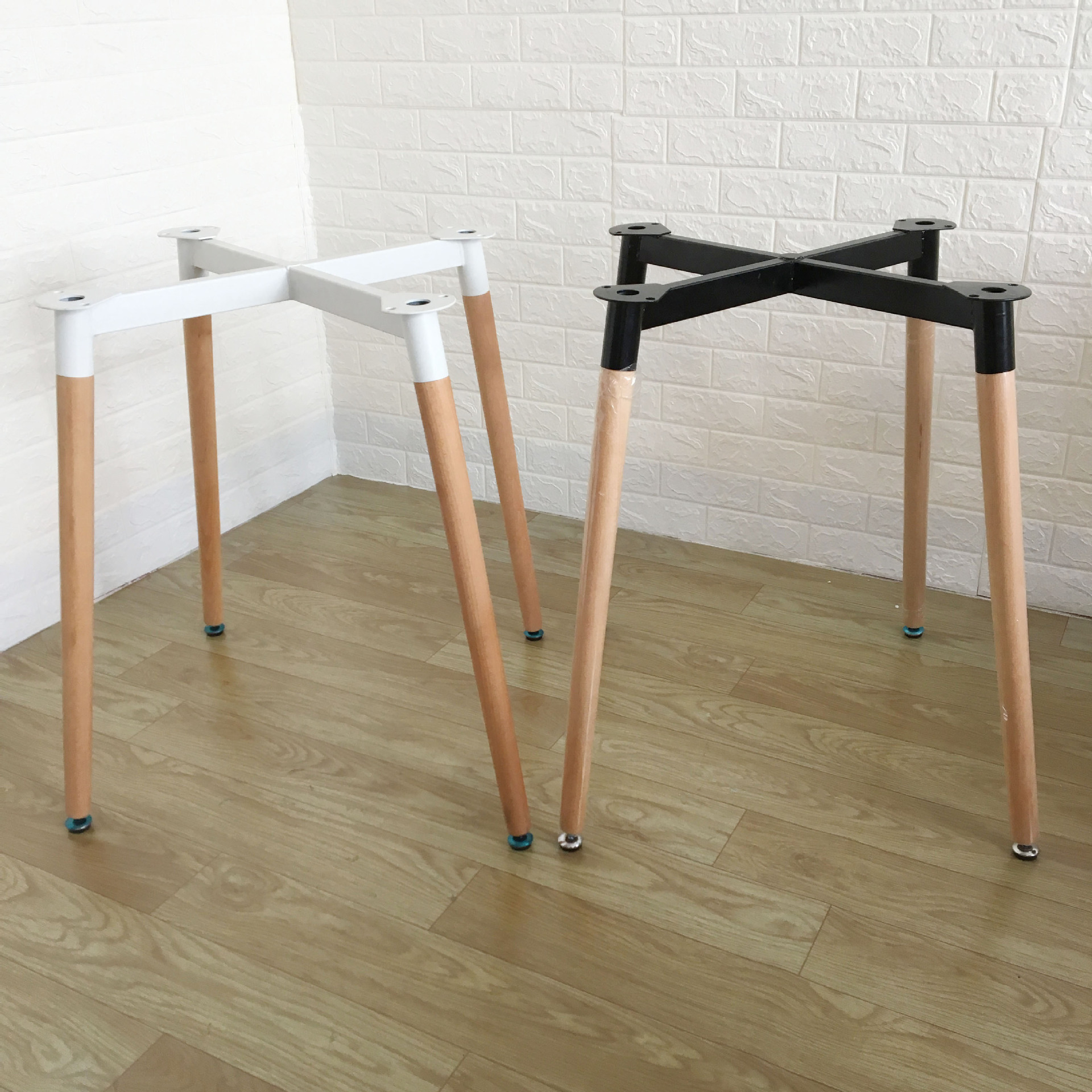 批发电脑桌木桌腿吧台支架办公桌会议桌铁艺桌架烤漆可定制桌脚