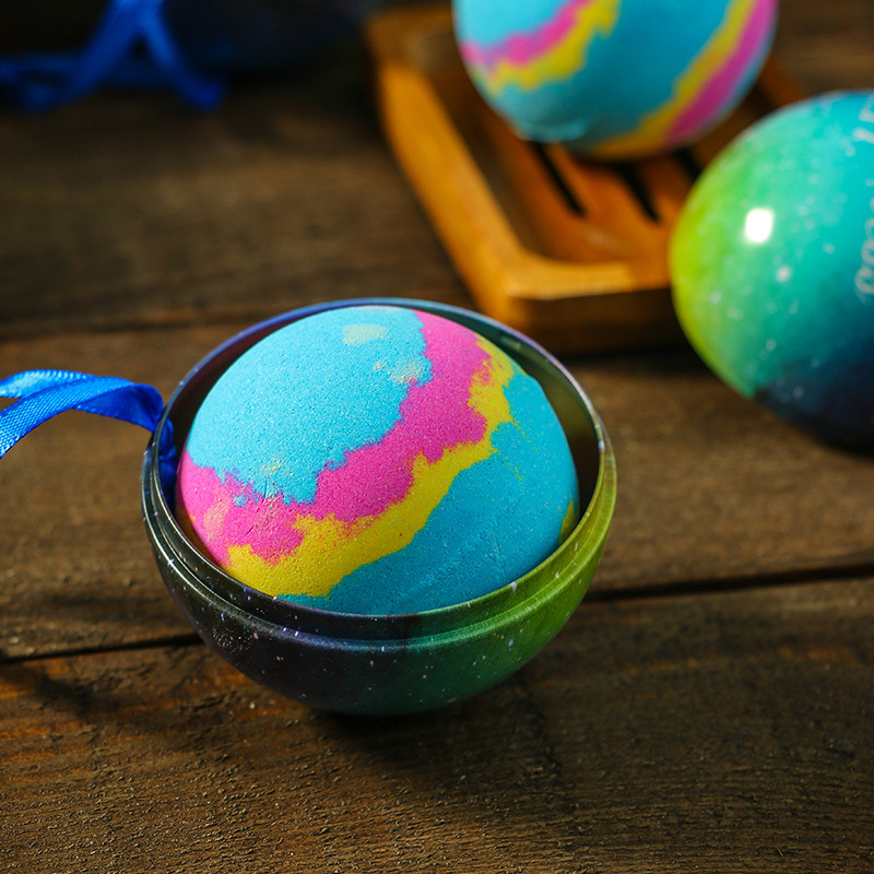 沐浴泡澡球bath bombs泡泡浴爆炸盐浴盐球泡澡多彩爆炸浴盐