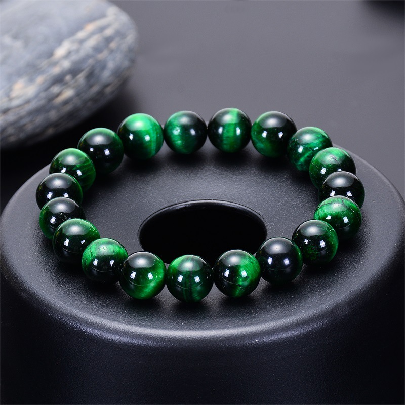 2019新品 高品质天然绿虎眼石手链 手工串珠虎眼石手串6/8/10mm