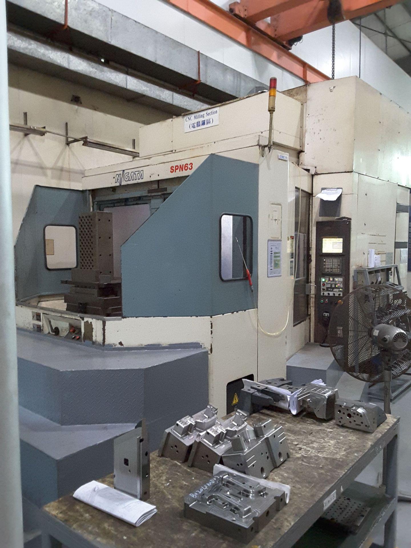 二手日本新泻卧式加工中心,niigata spn63,双工作台,加工中心