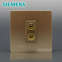SIEMENS 灵致Aizo（香槟金）双接线柱音响插座5TG0818-3NC3