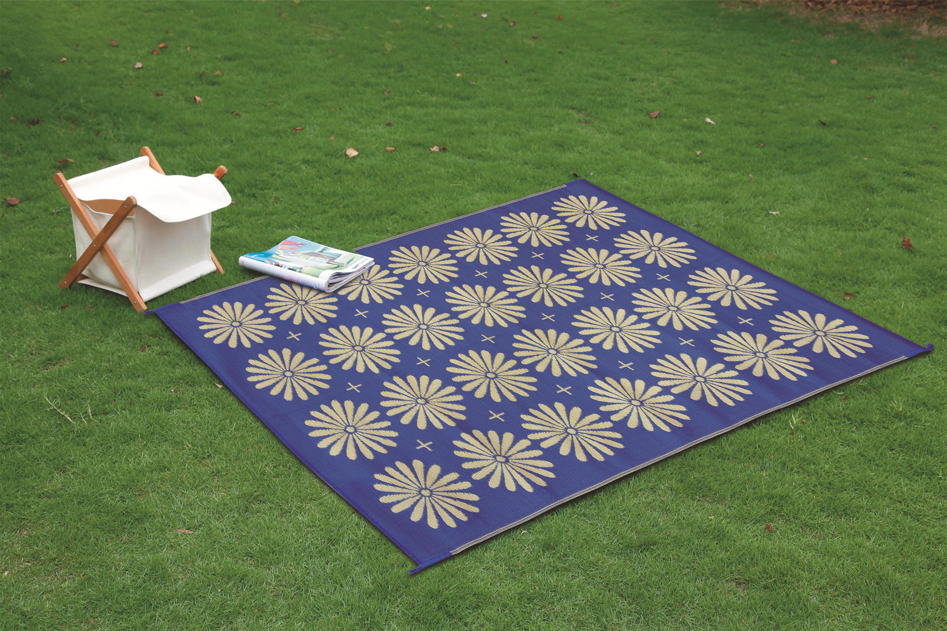 厂家供应双面pp编织户外防潮庭院垫折叠便携野餐露营垫沙滩地垫-阿里