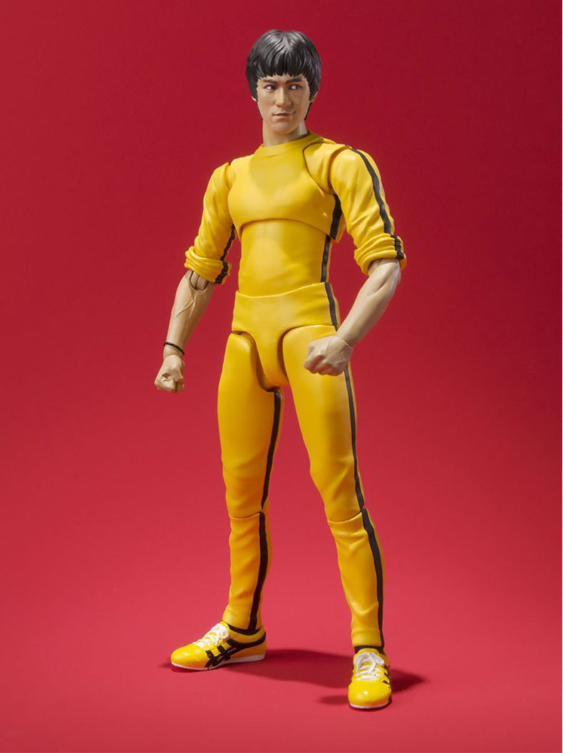 shf李小龙bruce死亡游戏 75周年黄衣服 可动手办模型玩具人偶公仔