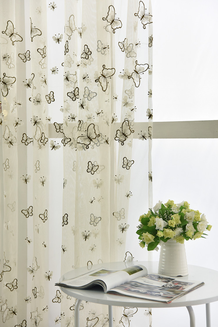 法巴奇窗帘 窗纱帘 客厅窗帘效果图 窗帘布料厂家直销棉麻成品客