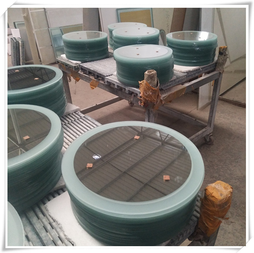 定制家具厂配套家具镜片 led发光镜子 智能镜柜用磨砂透光镜子