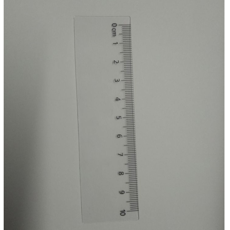现货销售特殊用途透明10cm刻度宽3cm小尺子厚度03mm