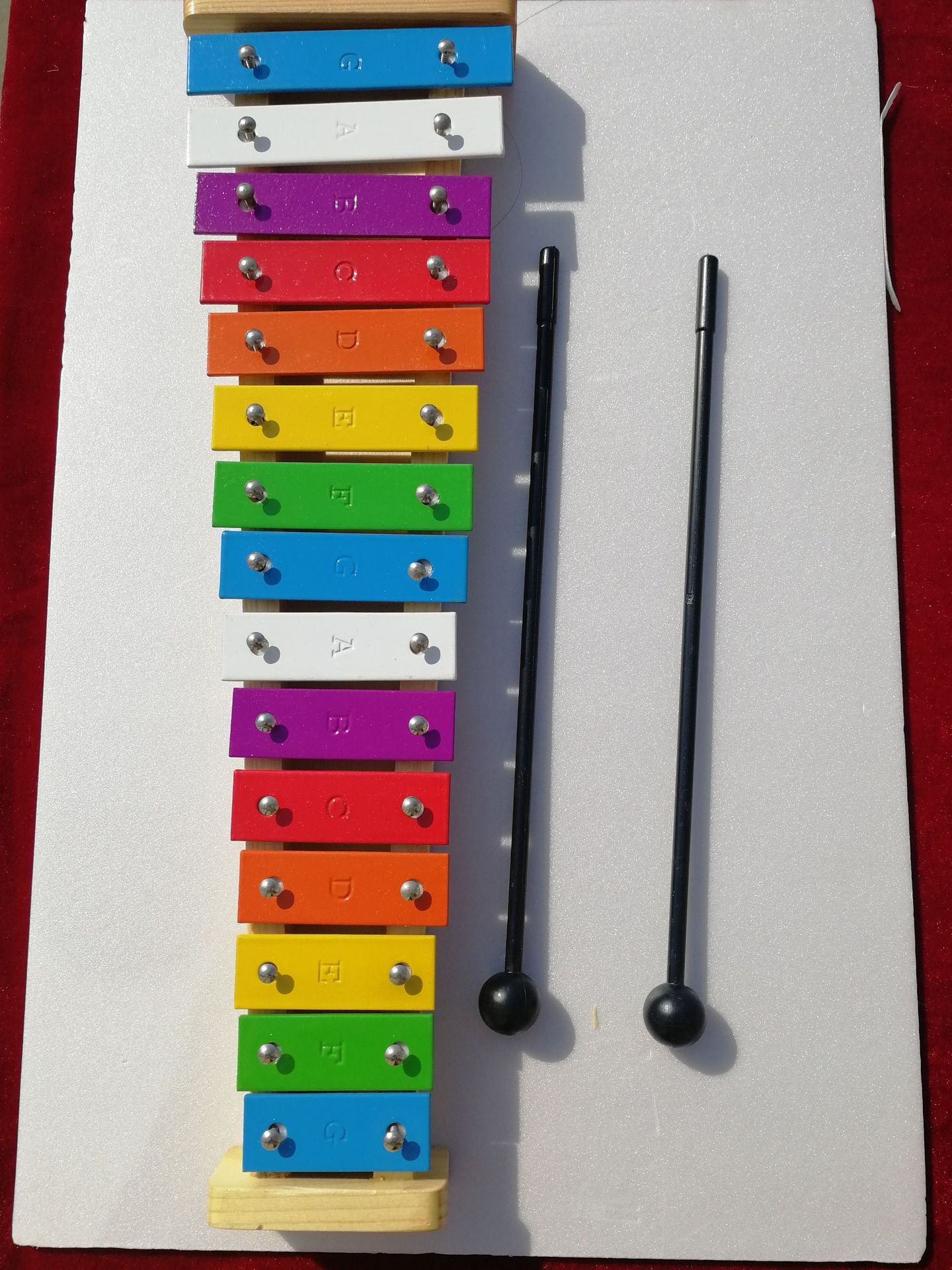 厂家直销铝板琴 婴幼儿童打击乐器奥尔夫敲击玩具 15音音铝板琴