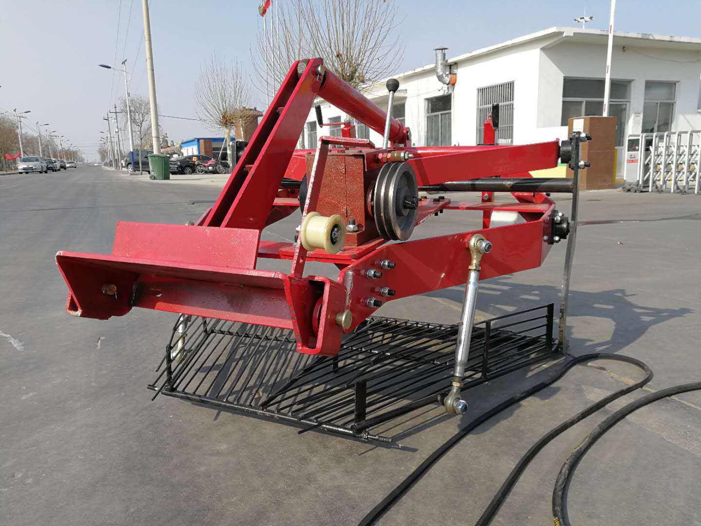 单缸车配套前置大蒜收获机皮带轮带动挖大蒜机家用收大蒜机刨蒜机