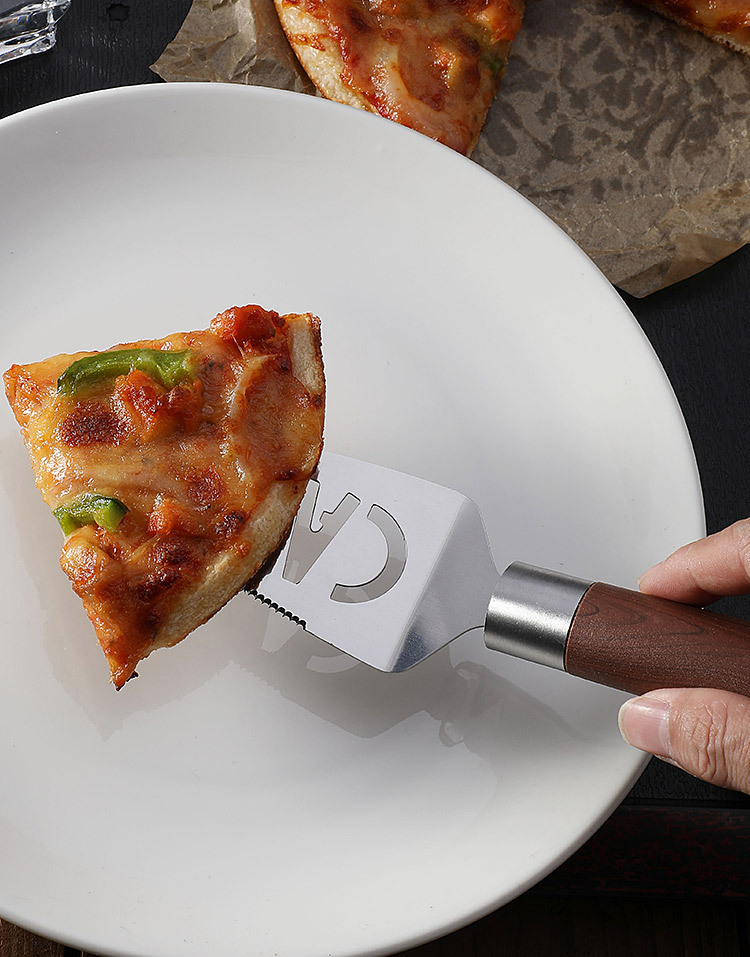 跨境百货不锈钢烘焙工具蛋糕铲芝士铲 带牙料理披萨铲刀烤肉铲