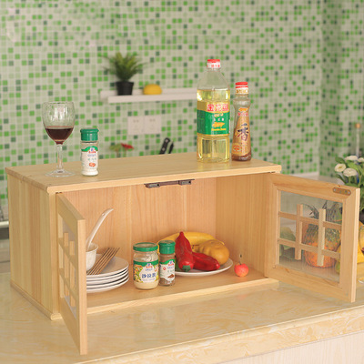 橱柜小简约碗实木家用简易菜柜餐边柜现代碗柜北欧否900mm以下