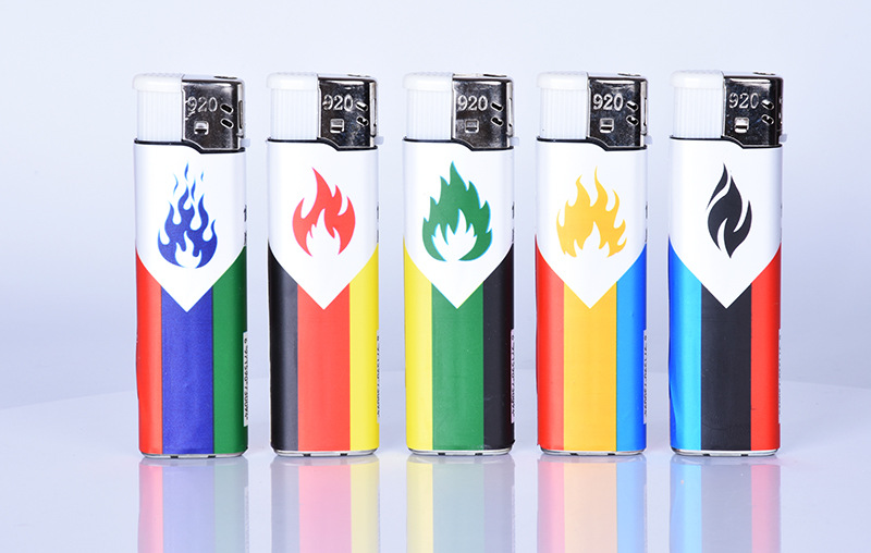 凯牌苹果中华烟标包膜909打火机定制一次性塑料打火机电子机批发