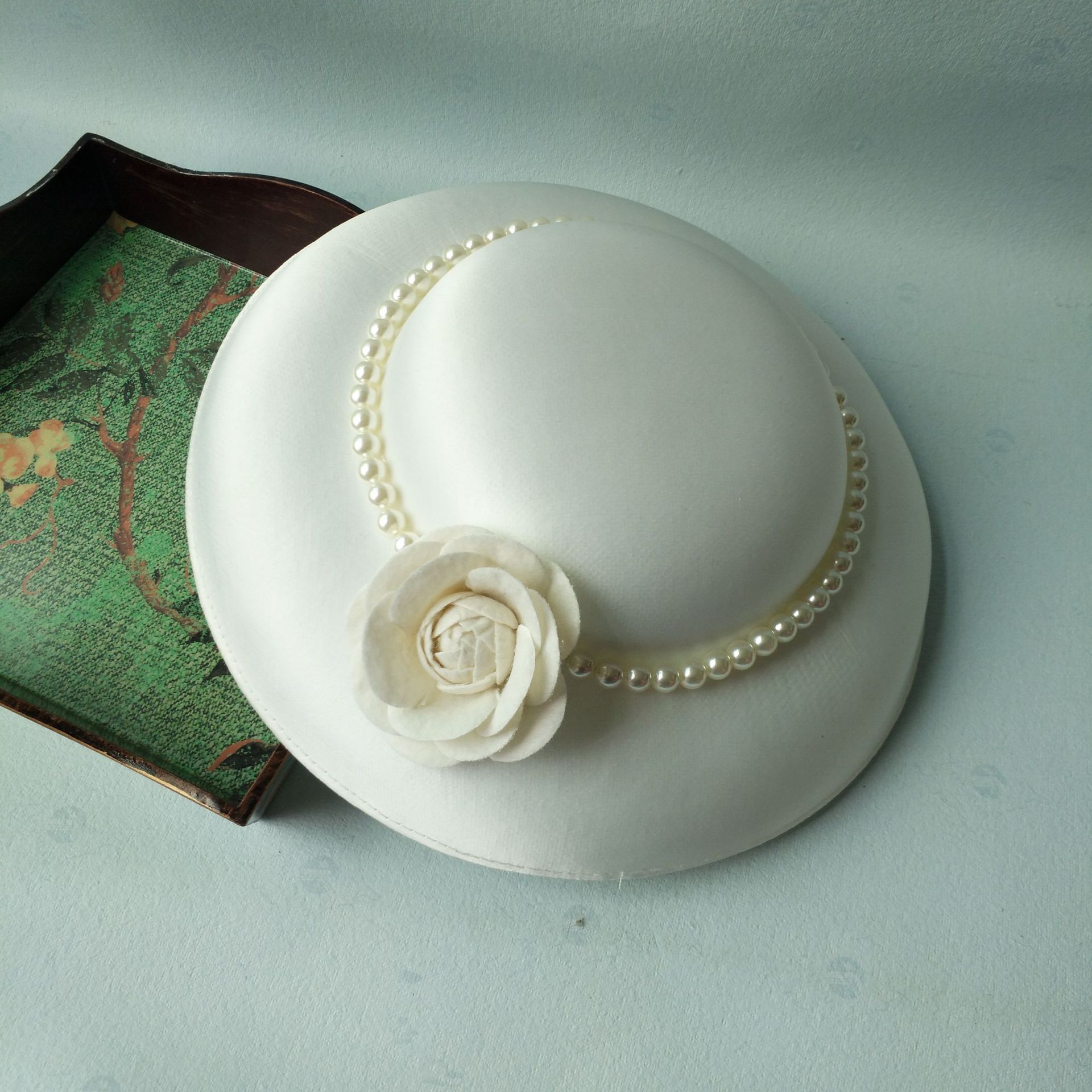 欧式高端复古新娘礼帽简约优雅女名媛晚宴旗袍配饰帽子