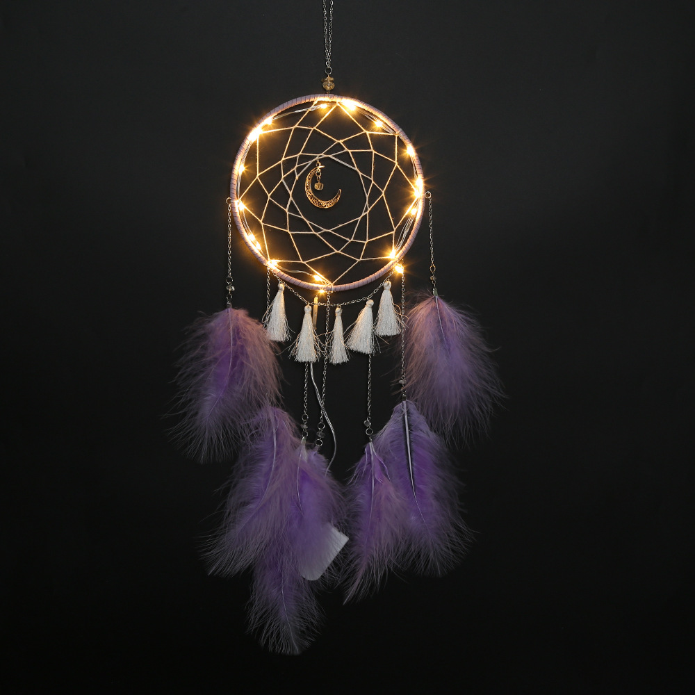 月亮捕梦网风铃挂饰学生毕业礼物创意生日礼物梦网礼品挂件可验厂