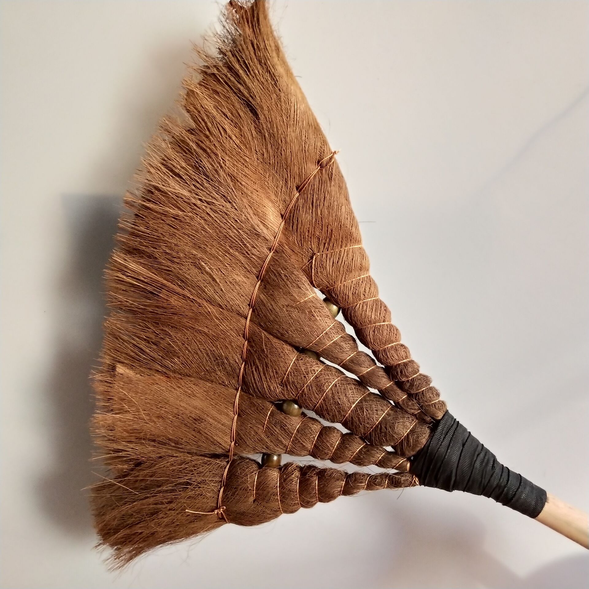 棕毛扫把鬃毛扫把单个棕扫把 手工编软毛扫把地板扫帚家用扫把