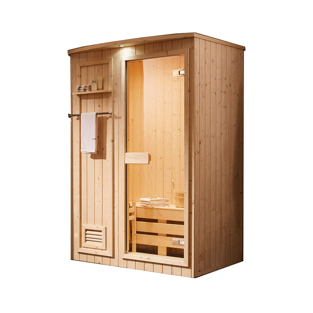 厂家直销 豪宅别墅家用木桑拿房汗蒸带桑拿石桑拿炉木桶木勺