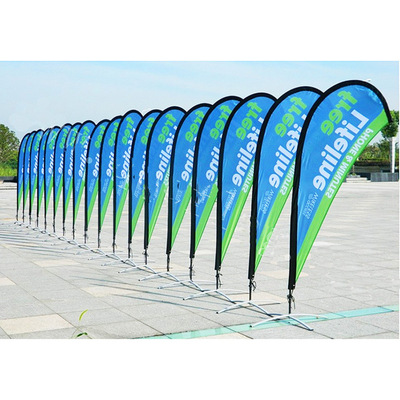 户外广告水滴p型户外沙滩旗方形制作定制定做沙滩活动刀型刀旗