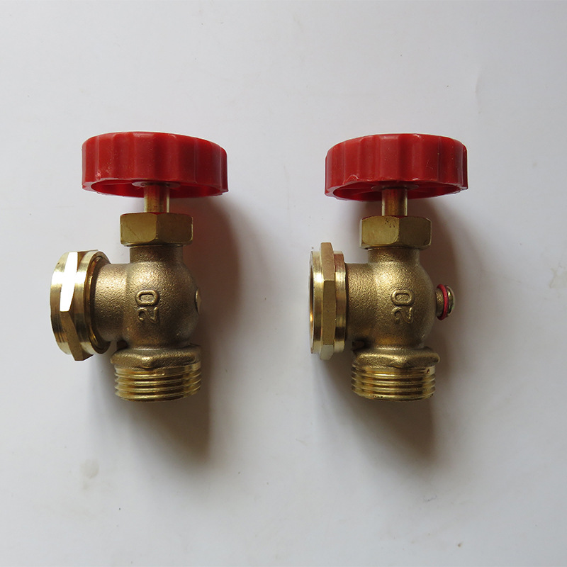 厂家直销4分6分全铜锅炉简易考克 红手轮铜考克 液位计锅炉考克