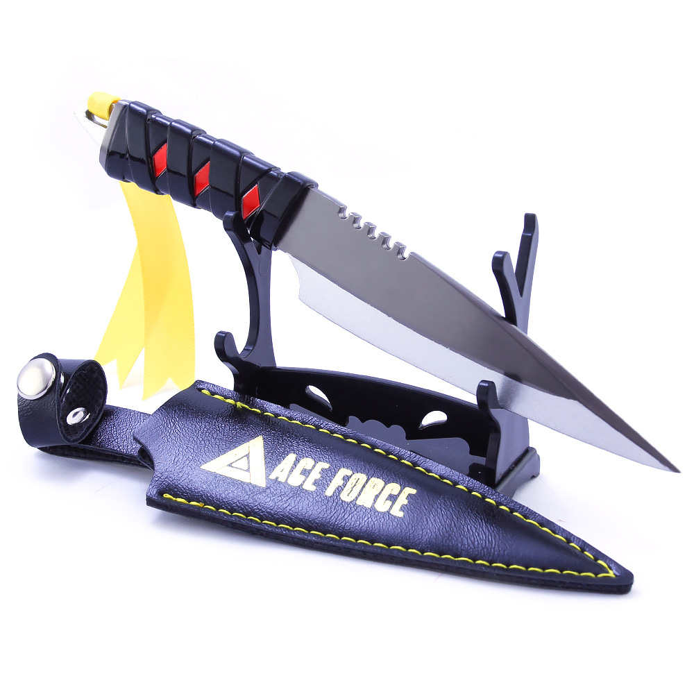 王牌战士游戏周边 小丑乔克飞刀合金模型17cm 带皮套