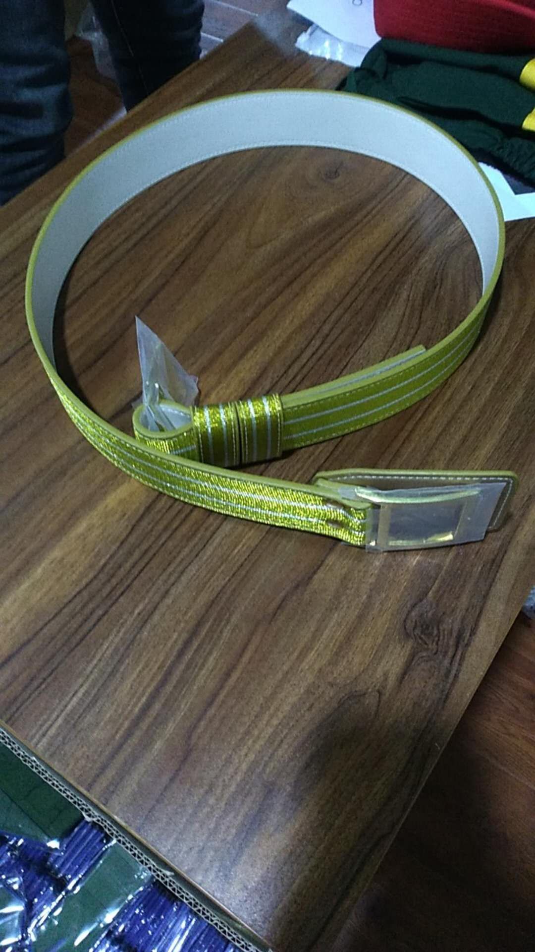 升旗班外腰带黄色仪仗队挎腰带金色礼仪腰金腰带护旗手升旗班腰带