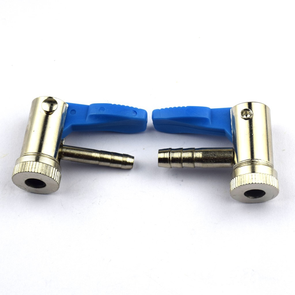 汽车轮胎气门嘴充气夹头纯铜夹头式打气咀 气动泵转换接头6mm/8mm