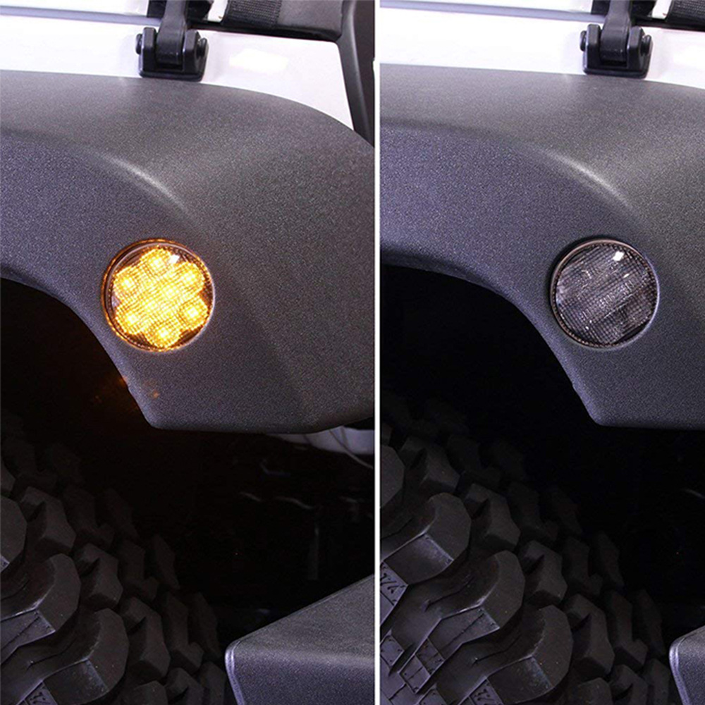 卓拓 适用jeep牧马人轮眉转向灯 led牧马人转向灯 吉普轮眉灯
