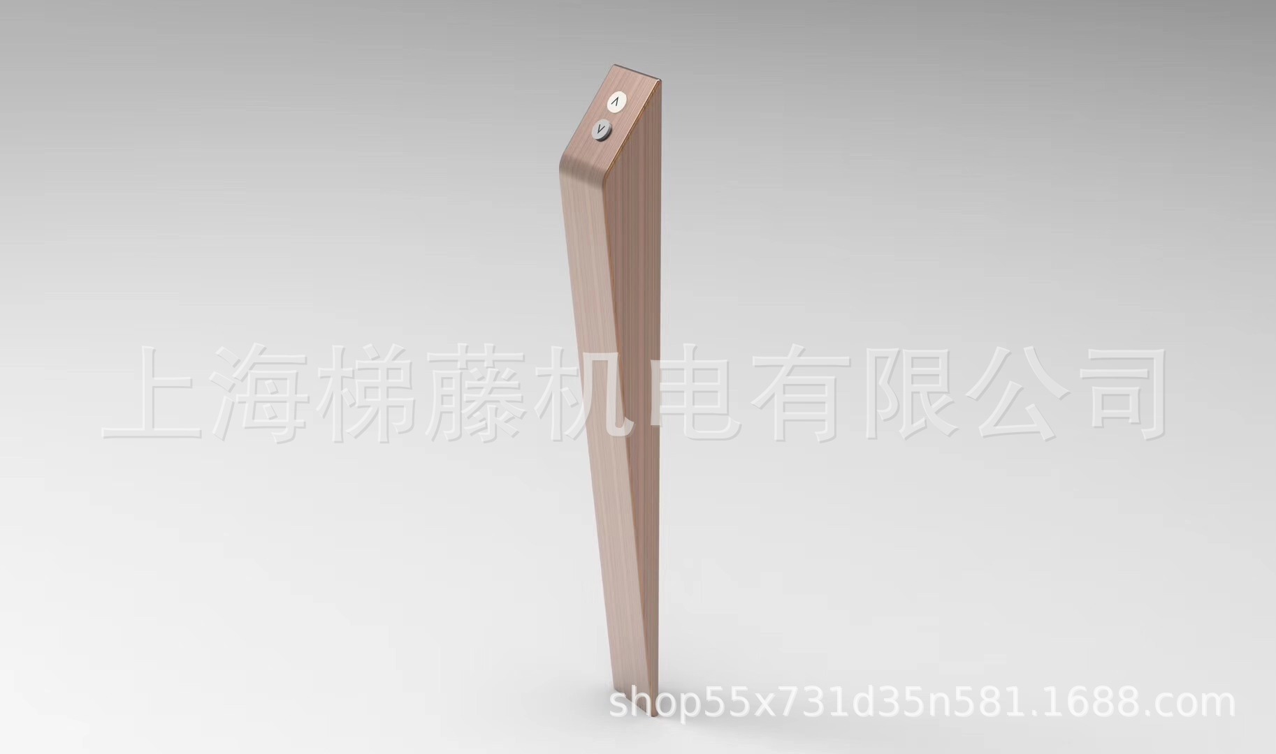 电梯立柱 红古铜立柱外呼 电梯立柱式外呼 电梯外呼 通力 蒂森