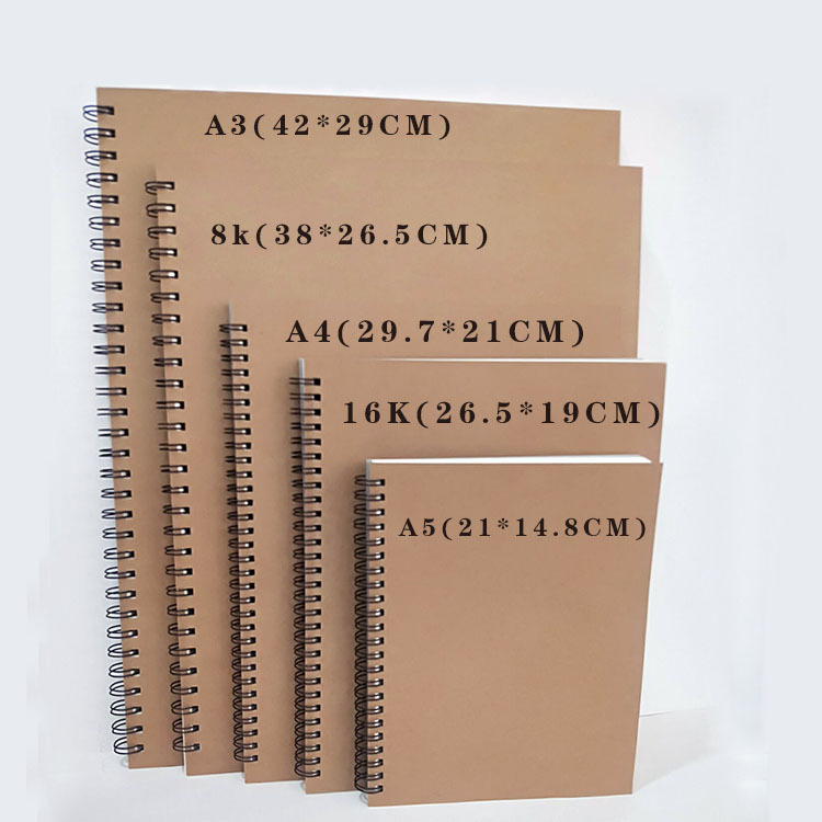 8开16开侧翻素描本a3a4a5速写本线圈活页笔记本学生图画美术画本