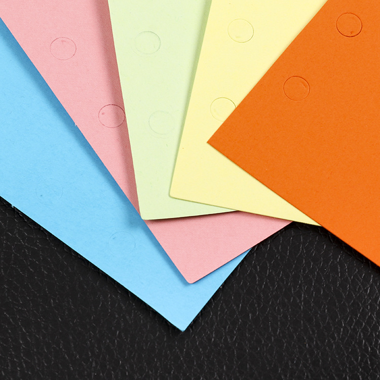 a5a6a7b5a4 彩色索引页分类页 活页本子隔页纸 手账分隔页标准6孔