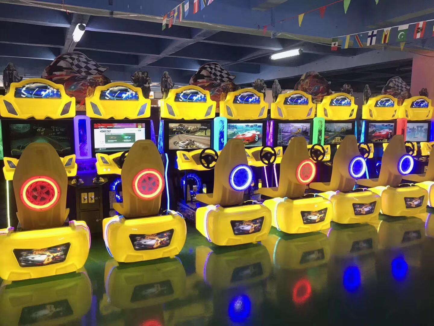 连线赛车游戏机 电玩城赛车 豪华赛车游戏机 电玩城赛车