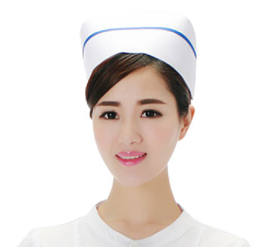 白色护士帽护士长帽加杠双斜杠护士帽粉色护士帽蓝色护士帽燕尾帽