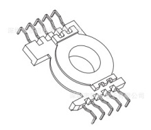 POT3313骨架YC-POT-3310，5+5P,螃蟹脚厂家直销，变压器电感底座