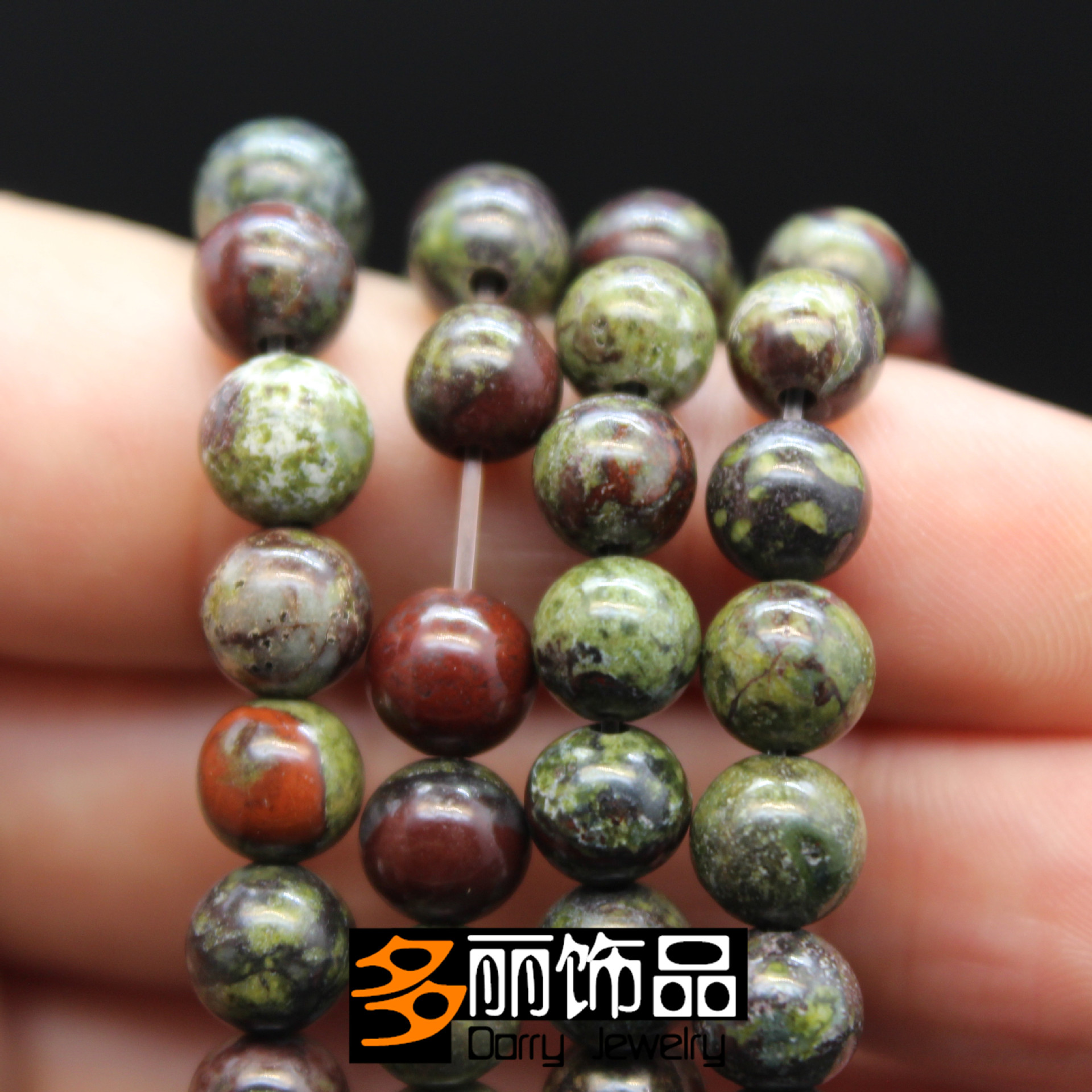 厂家直销产地龙血石散珠diy饰品手工项链手链配件珠子半成品