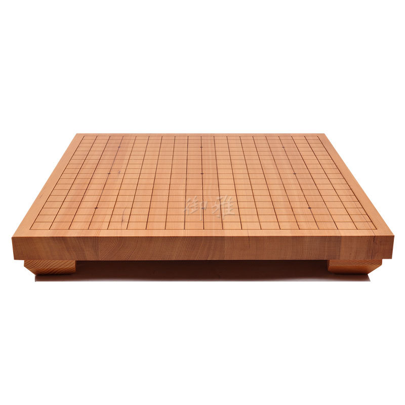 新榧木棋盘实木拼木制作围棋棋桌刻线线条