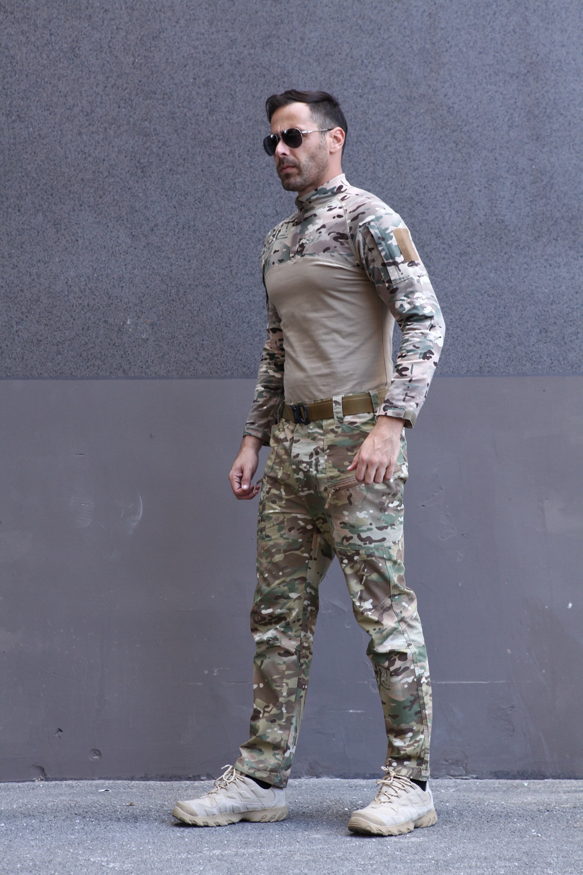 新款美军针织青蛙服长袖蛙服套装上衣迷彩野战套服训练服