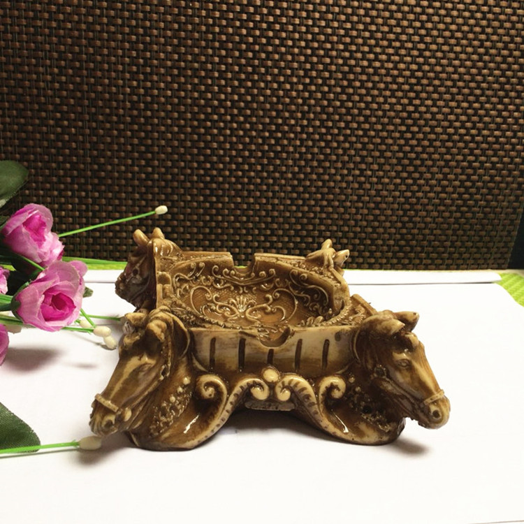 仿古烟灰缸摆件 树脂烟灰缸摆件工艺品会销江湖地摊热销厂家批发