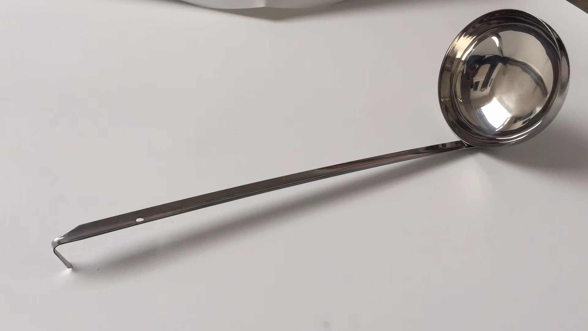 创意带钩式汤勺 不锈钢加深安汁壳安士勺 糖酱果酱计量勺厨房工具