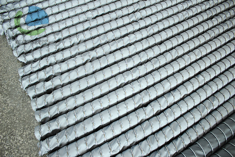 耐400度高温软管 夹式玻璃纤维布通风管 耐高温伸缩软管 排风管