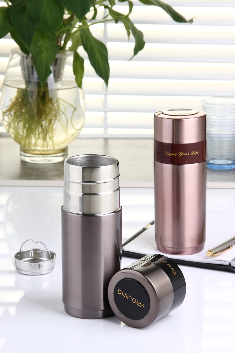 耀旌304不锈钢真空杯保温杯杯男女士水杯礼品杯420ml