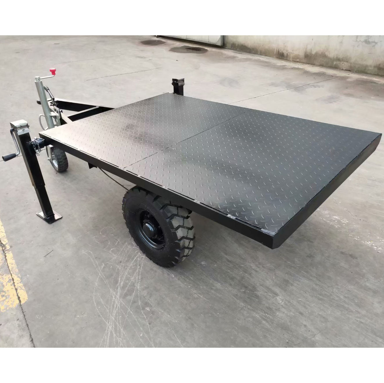 小平板单轴拖车 厂家供应 平板拖车挂斗 大小型农用运输棉花拖车