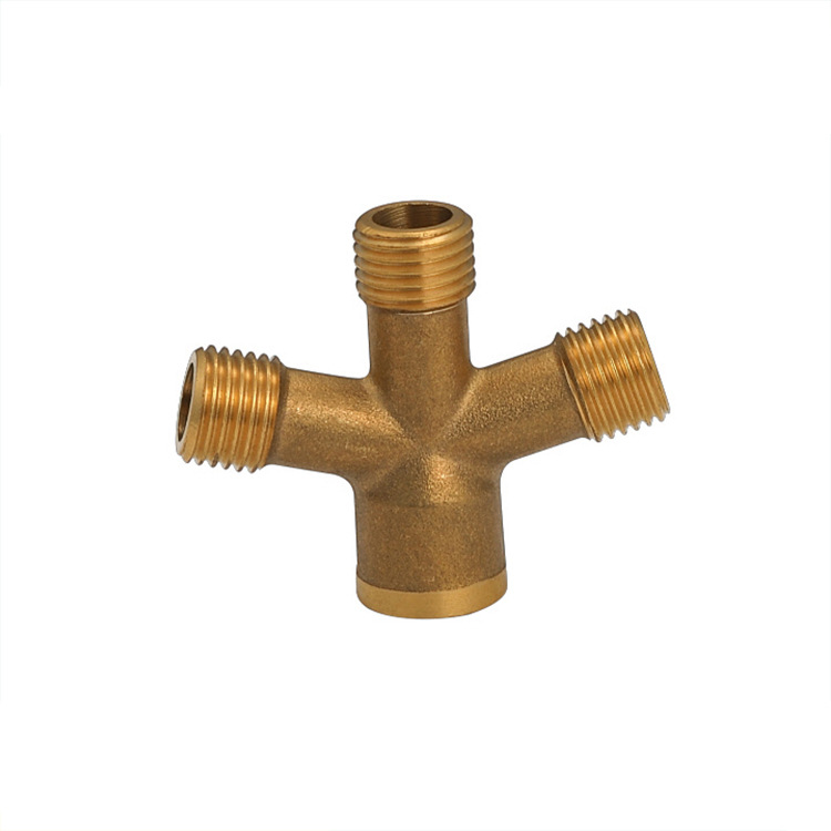 批发打药机四通接头 农用高压软管防爆管喷雾器管接头