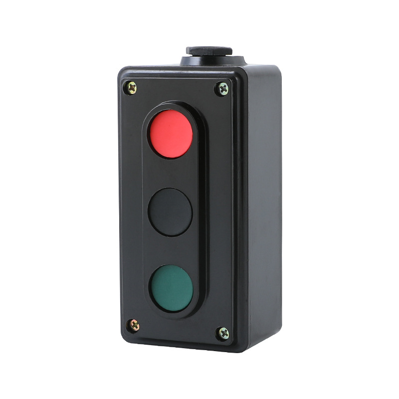 厂家直销供应三联组合式控制按钮开关la4-3h 自动复位型