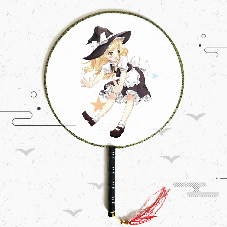 动漫圆扇宫扇 东方project 周边博丽灵梦蕾米莉亚 古风团扇