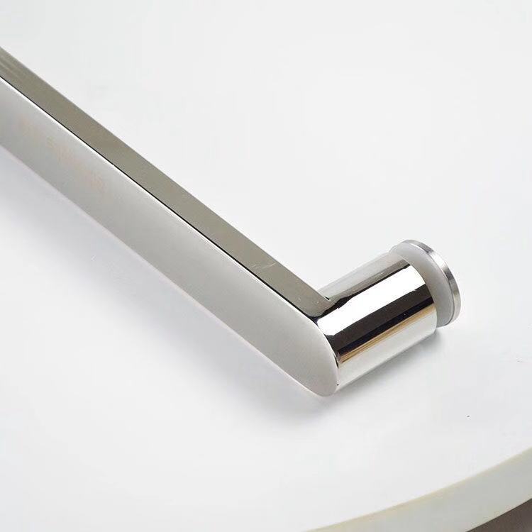 淋浴房拉手 浴室卫生间玻璃门拉手移门把手黑色钛金玫瑰金孔距440