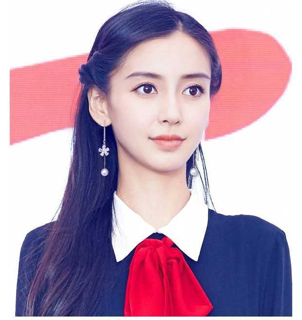 s925银针气质长款耳环韩国女简约珍珠耳钉百搭耳饰品花朵耳坠耳线