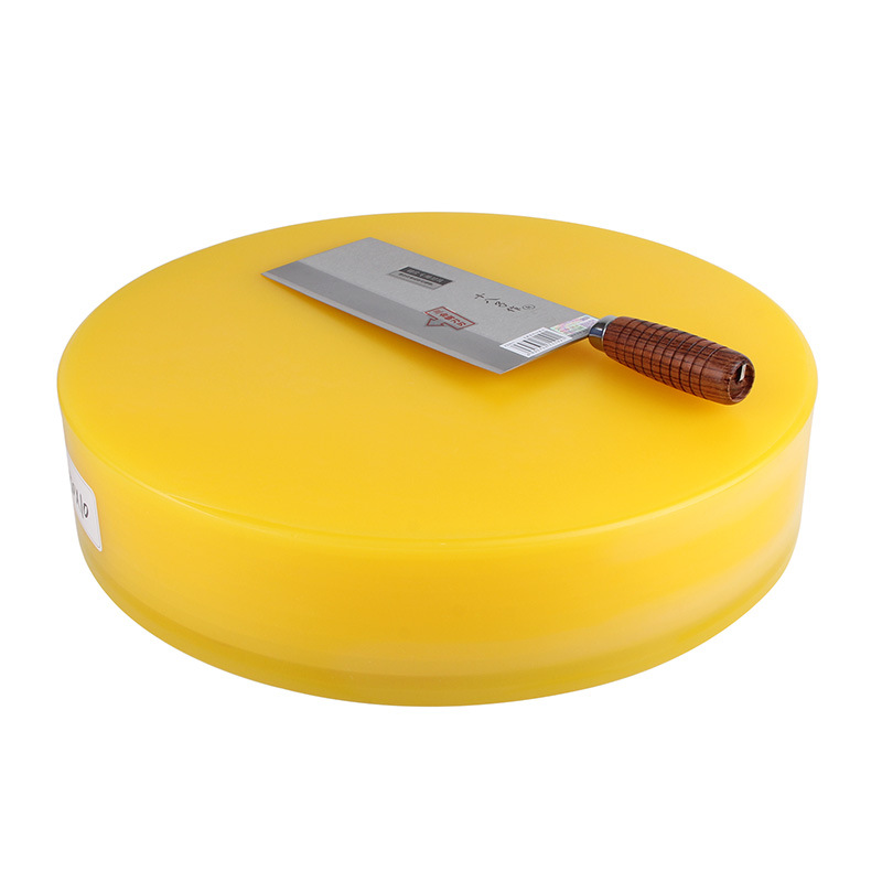 塑料菜板圆形酒店食堂学校彩色分色生熟分类砧板菜墩加厚食品级