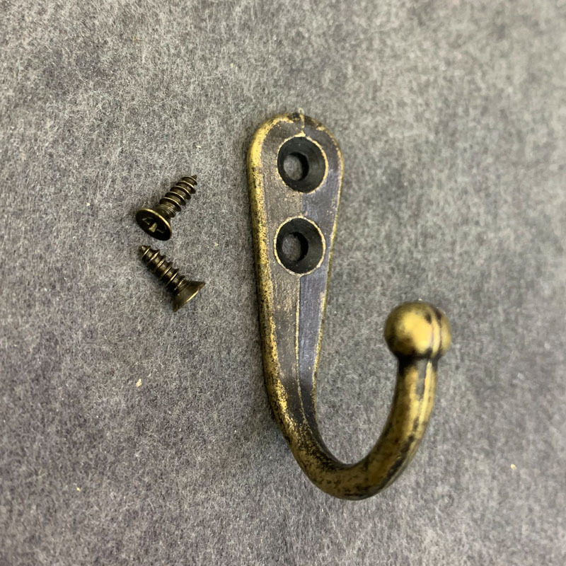 五金锌合金小钩挂钩衣勾仿古工艺品配件衣帽钩复古装饰挂钩
