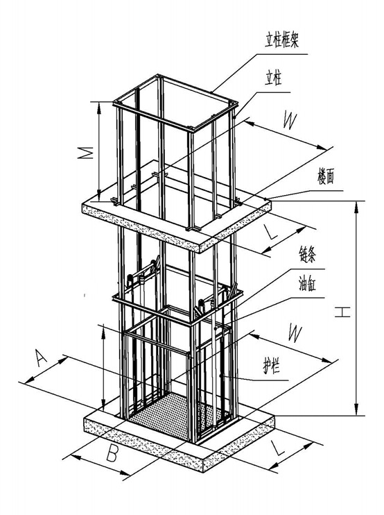 施工升降机构造示意图图片
