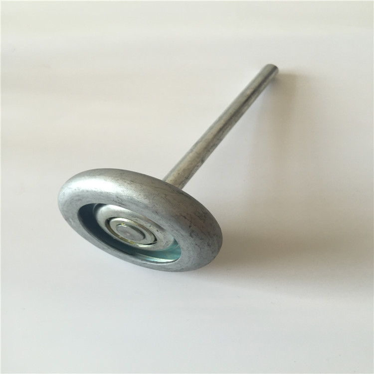 70x120t铁滑轮移门小滚轮尼龙包胶滚轮自动车库门五金配件