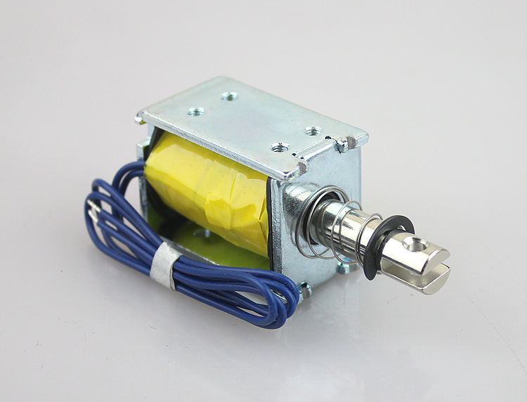 ly078直流小微型推拉式电磁铁12v伸缩杆0837贯穿式电磁铁可常通电